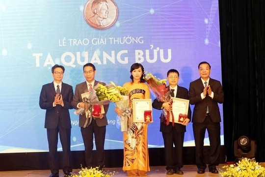 Tôn vinh ba nhà khoa học đạt giải Tạ Quang Bửu 2019