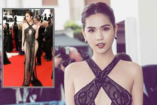 Báo Trung Quốc bình luận Ngọc Trinh ‘gợi dục’ tại Cannes