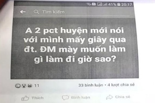 Không nêu đích danh trên Facebook vẫn bị phó chủ tịch huyện kiện tội xúc phạm