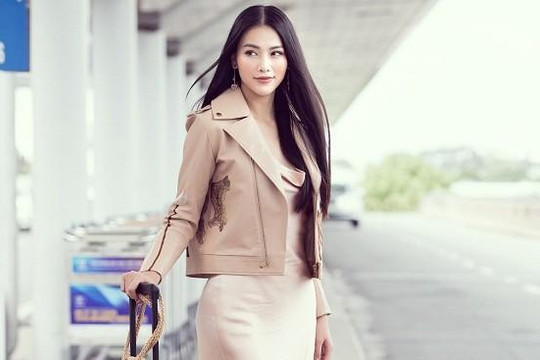 Hoa hậu Phương Khánh lên đường chấm thi Miss Earth Singapore 2019 