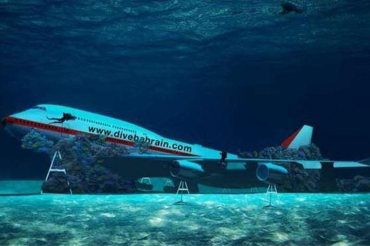 Nhấn chìm máy bay Boeing 747 để xây công viên dưới nước