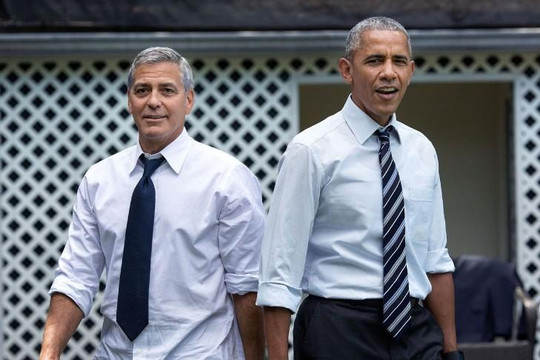 Cựu TT Mỹ Barack Obama và phu nhân nghỉ mát tại Ý cùng vợ chồng George Clooney