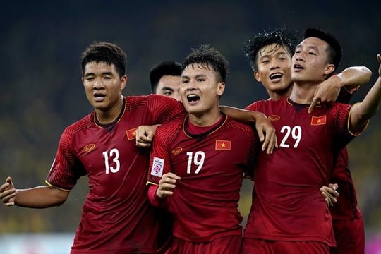 Tuyển Việt Nam trở lại thứ hạng cao nhất từng có trên bảng xếp hạng FIFA