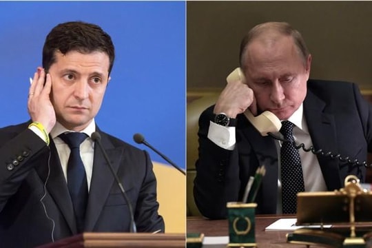 Tổng thống Nga Putin lần đầu tiên điện đàm với Tổng thống Ukraine Zelensky