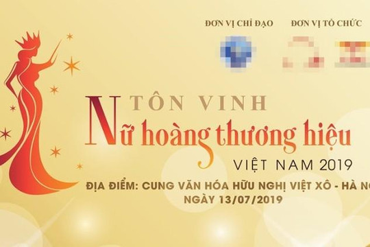 Hủy chương trình ‘Tôn vinh Nữ hoàng Thương hiệu Việt Nam’ vào giờ chót 