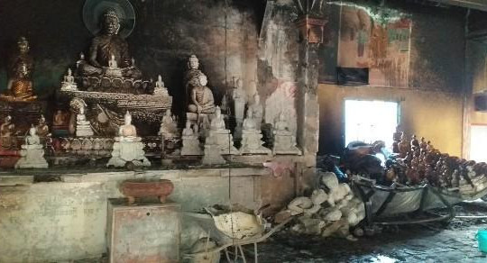 Kiên Giang: Cháy lớn ở chùa Tà Bết, thiệt hại gần 500 triệu đồng