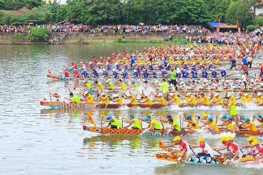 Lễ hội đua, bơi thuyền sông Kiến Giang là di sản văn hóa phi vật thể quốc gia