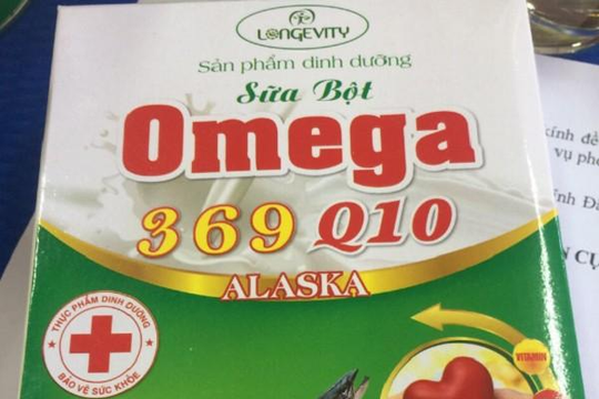 Thu giữ hơn 5.000 hộp sữa bột Omega 369 Q10 Alaska không đạt chuẩn