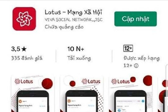 Có thể tải mạng xã hội Lotus từ Apple Store và Google Play