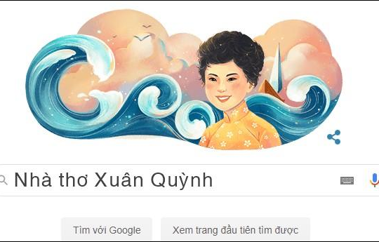 Nhà thơ Xuân Quỳnh được Google vinh danh nhân sinh nhật lần thứ 77