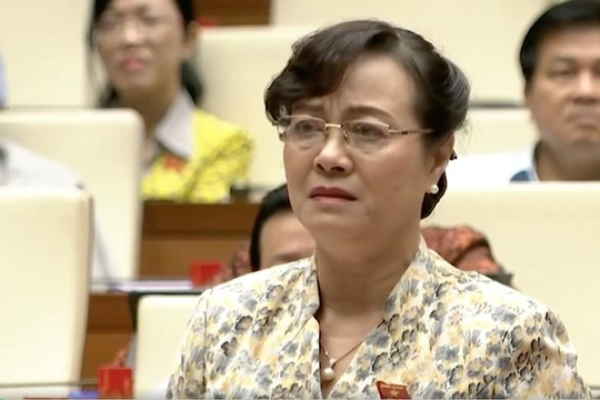 Bà Nguyễn Thị Quyết Tâm bật khóc khi tranh luận về Bộ luật Lao động