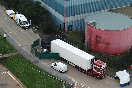 39 người chết trong container đông lạnh tại Anh đều là công dân Trung Quốc