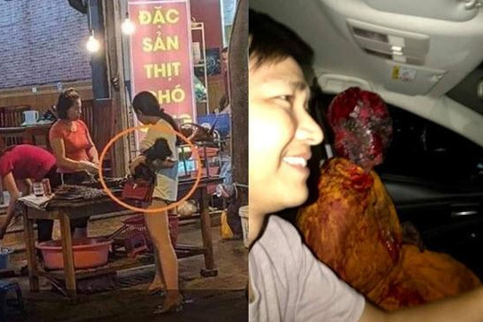Chân dài bế chó cảnh đi mua thịt chó ở Hà Nội, tài xế Grab cười tươi khi chở 'quỷ'