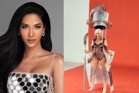 Hoàng Thùy chọn trang phục ‘Cà phê phin sữa đá’ đến Miss Universe 2019