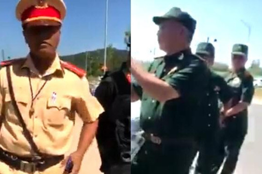 Các cựu chiến binh phản ứng người mặc đồ CSGT không đeo thẻ xanh vì chặn ô tô