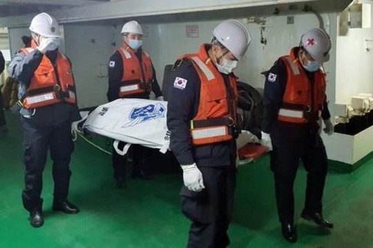 Phát hiện thi thể 2 thủy thủ Việt trong vụ chìm tàu cá ở Hàn Quốc
