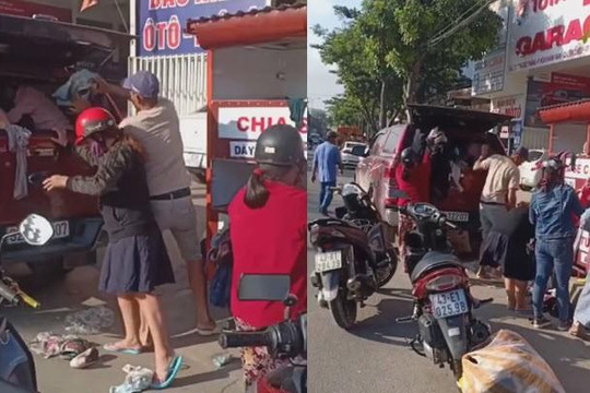 Thực hư chuyện tài xế ô tô bán tải tranh đồ từ thiện với người nghèo ở Đà Nẵng?