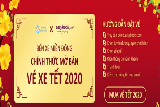 Từ hôm nay 25.12, bến xe Miền Đông chính thức bán vé Tết trực tuyến