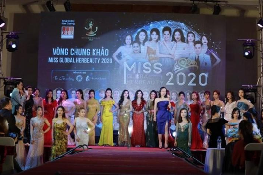 Cuộc thi 'Miss Global Her Beauty' không phép bị Sở VHTT lập biên bản