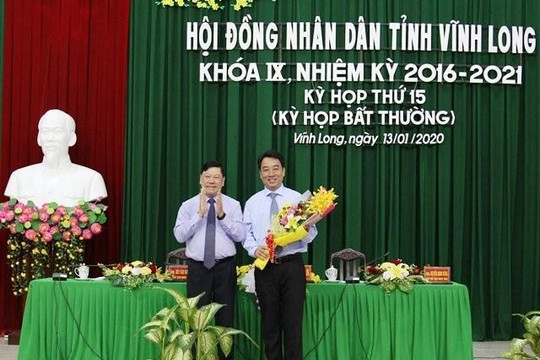 Ông Lữ Quang Ngời được bầu là Chủ tịch UBND tỉnh Vĩnh Long