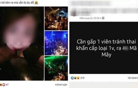 Cô gái Hà Nội khoe ảnh hít bóng cười, viết status đặt thuốc tránh thai tới quán bar
