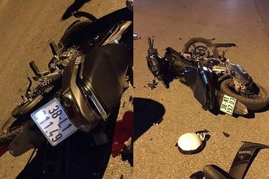 2 người chết, 3 người bị thương sau cú đối đầu xe máy