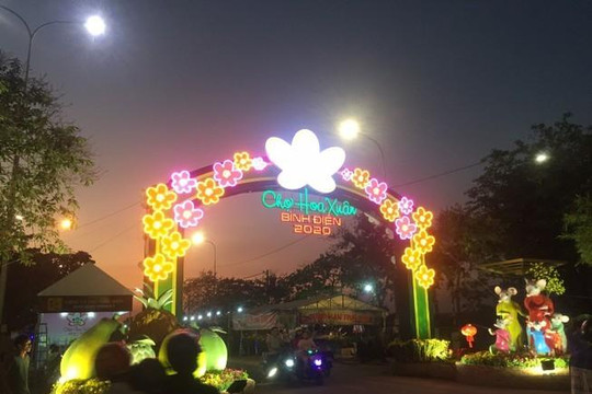 TP.HCM: Khai mạc chợ hoa xuân Bình Điền tết Canh Tý 2020