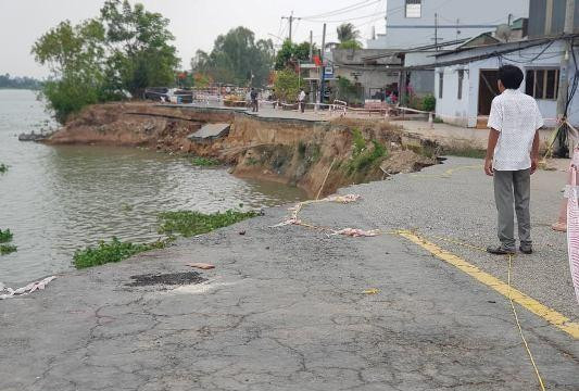 An Giang: Quốc lộ 91 lại xuất hiện vết rạn nứt kéo dài