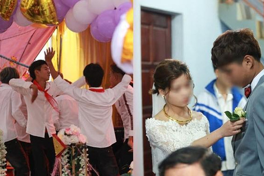 Sự thật đám cưới cô dâu 2k5 ở Nghệ An với dàn phù rể đeo khăn quàng đỏ?
