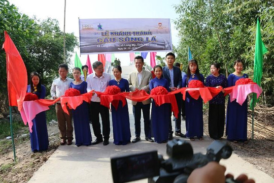 HREC tài trợ xây 2 cây cầu nông thôn tỉnh Hậu Giang