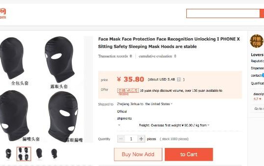Trung Quốc ra mặt nạ chống hack Face ID trên iPhone X