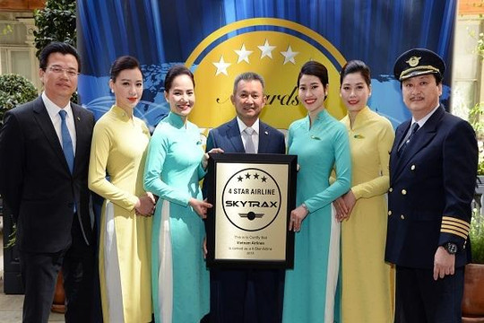 Vietnam Airlines năm thứ 3 liên tiếp nhận chứng chỉ hãng hàng không quốc tế 4 sao của Skytrax
