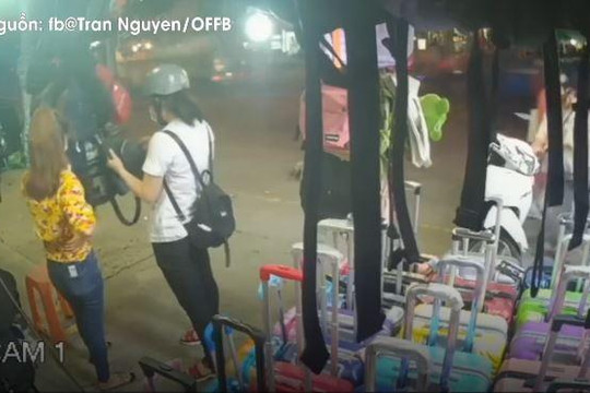 Mải mê chọn túi xách, cô gái bị trộm lấy mất xe máy trong tích tắc
