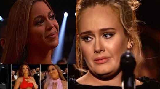 Adele làm cho Beyonce, Rihanna, J.Lo khóc tại Grammy 2017