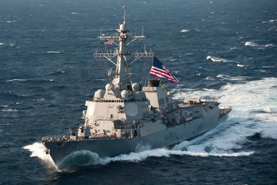 Tàu chiến Mỹ qua eo biển Đài Loan giữa lúc căng thẳng với Trung Quốc gia tăng