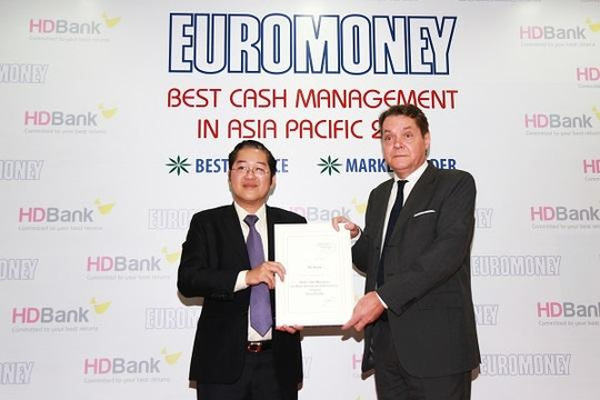 HDBank - ngân hàng có dịch vụ quản lý tiền mặt tốt nhất Châu Á, Thái Bình Dương Năm 2018