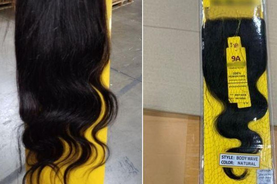 Mỹ thu giữ lô hàng 13 tấn từ Trung Quốc nghi làm từ tóc người