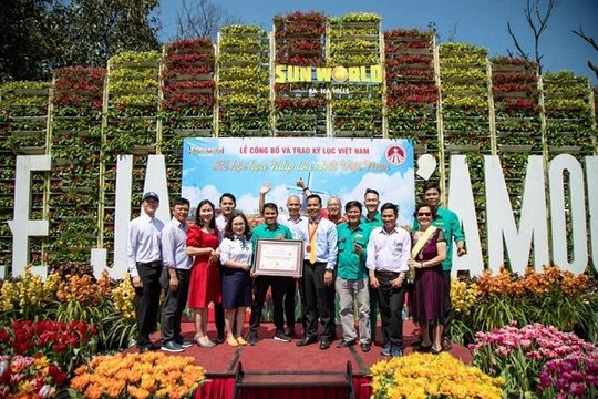 Sun World Ba Na Hills được chứng nhận có Lễ hội hoa Tulip lớn nhất Việt Nam