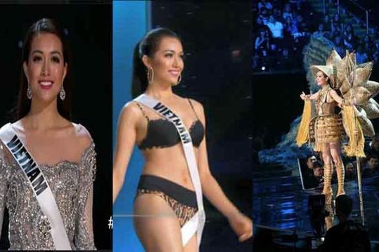 Xem lại những khoảng khắc ấn tượng của Lệ Hằng tại đêm bán kết Miss Universe