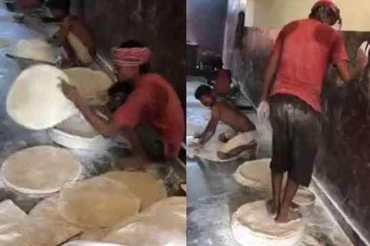 Clip dây chuyền sản xuất bánh mì Ấn Độ quá khác Việt Nam: Xem xong hết dám ăn!
