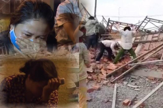 Clip nước mắt, nỗi đau của người thân 10 công nhân bị tường đè chết ở Đồng Nai
