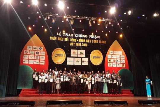 Vietnam Airlines lọt Top 10 Nhãn hiệu nổi tiếng nhất Việt Nam năm 2018