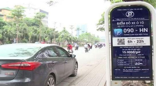 Ứng dụng đỗ xe thông minh được mở rộng trên 4 quận nội thành Hà Nội