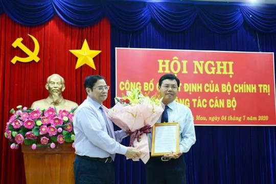 Ông Nguyễn Tiến Hải được phân công làm Bí thư Tỉnh ủy Cà Mau