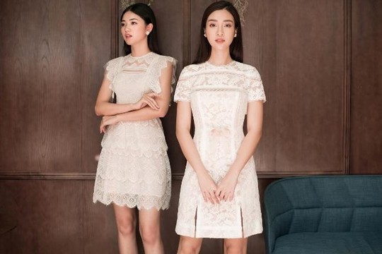 Hoa hậu Đỗ Mỹ Linh, Thanh Tú diện váy ren nền nã trong bộ ảnh mới