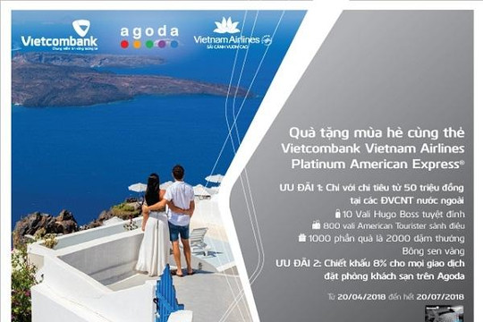 Chương trình quà tặng dành cho chủ thẻ Vietcombank Vietnam Airlines Platinum  American Express