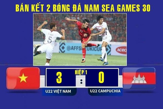 Xem lại những bàn thắng của Tiến Linh và Hà Đức Chinh vào lưới U.22 Campuchia