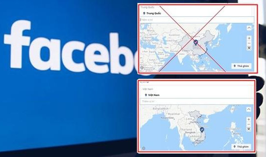 Phản đối Facebook đưa bản đồ sai lệch về chủ quyền 2 quần đảo Hoàng Sa, Trường Sa