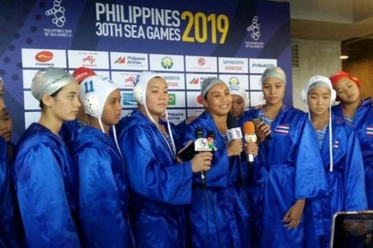 HCV đầu tiên của SEA Games 30 thuộc về các nữ cầu thủ bóng nước Thái Lan
