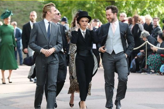 Siêu mẫu Cara Delevingne phá vỡ nguyên tắc thời trang đám cưới hoàng gia Anh